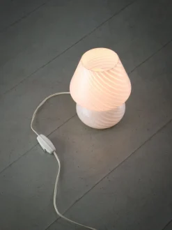 Discount Pamono Small Vintage Swirl Table Lamp in Murano Glass, 1970s