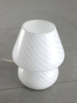 Discount Pamono Small Vintage Swirl Table Lamp in Murano Glass, 1970s