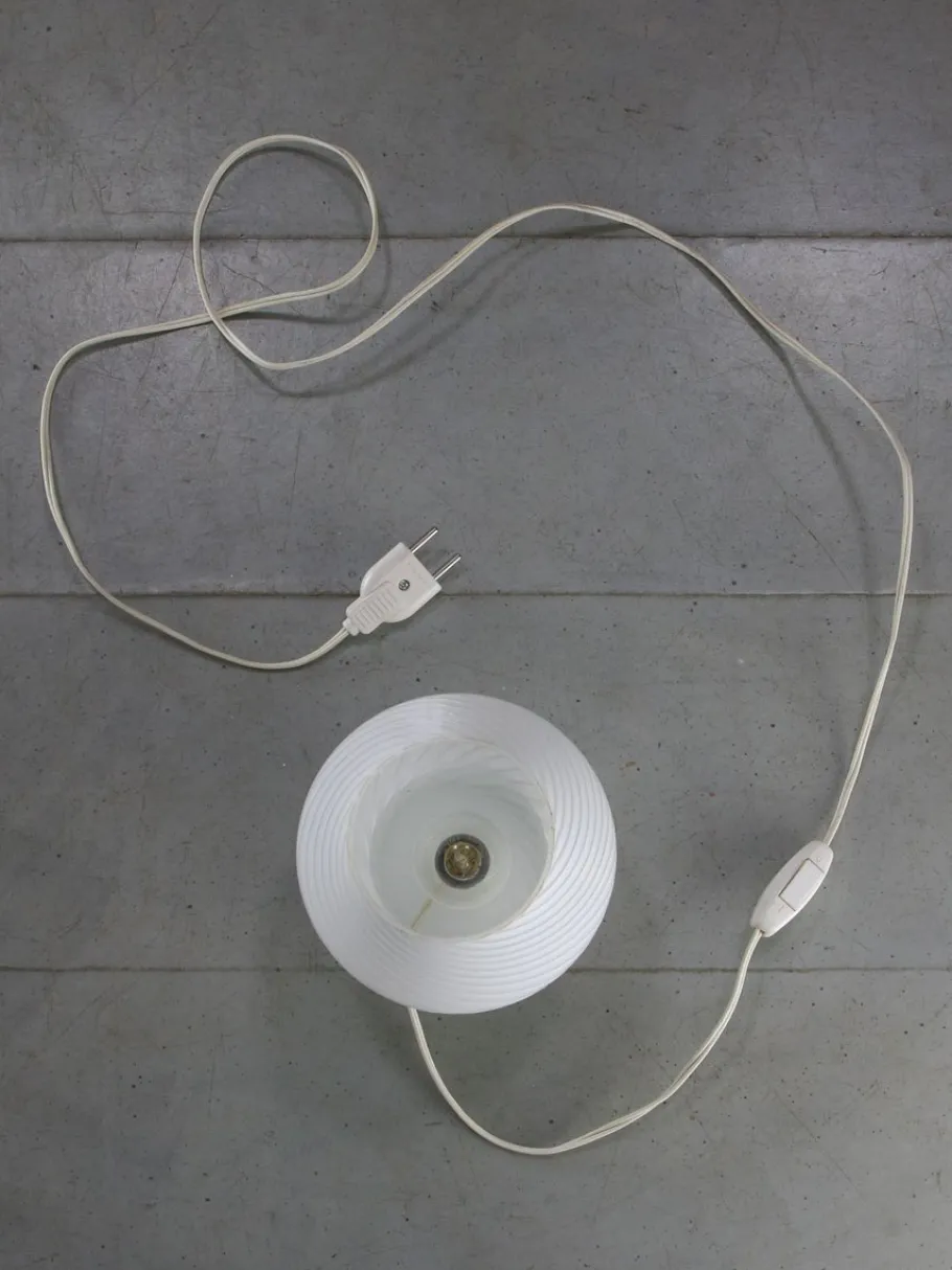 Discount Pamono Small Vintage Swirl Table Lamp in Murano Glass, 1970s