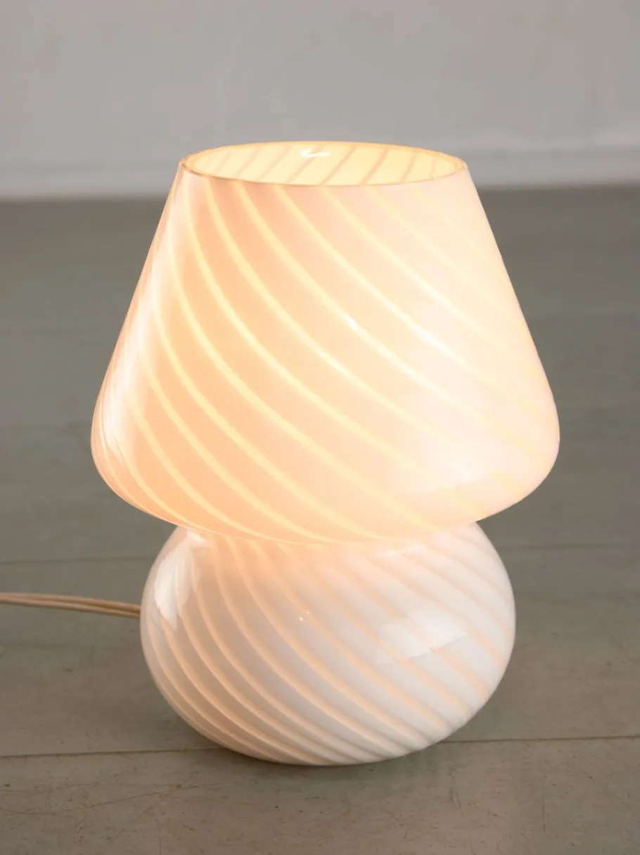 Discount Pamono Small Vintage Swirl Table Lamp in Murano Glass, 1970s