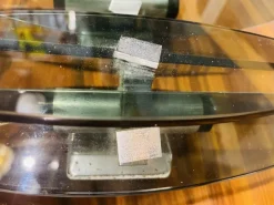 Clearance Pamono Smoked Glass Wall Lamps with Chrome Inserts from Fontana Arte, Set of 2