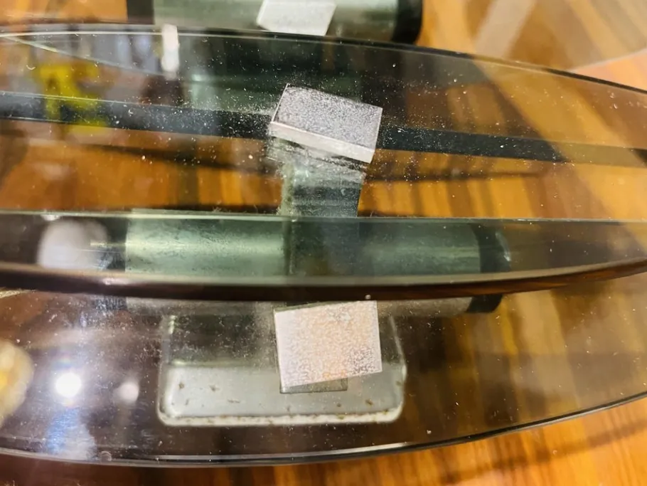 Clearance Pamono Smoked Glass Wall Lamps with Chrome Inserts from Fontana Arte, Set of 2