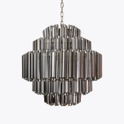 Best Pamono Smoked Mirror Palermo Chandelier from Pure White Lines