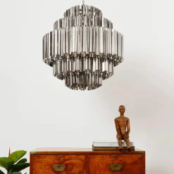 Best Pamono Smoked Mirror Palermo Chandelier from Pure White Lines