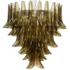 Clearance Pamono Smoky Murano Glass Petal Chandelier, 2010s