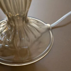 Outlet Pamono Smoky Murano Glass Table Lamp, Italy, 1990s