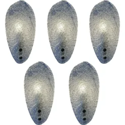 New Pamono Snow White Butterflies Murano Sconces, 1980s, Set of 5