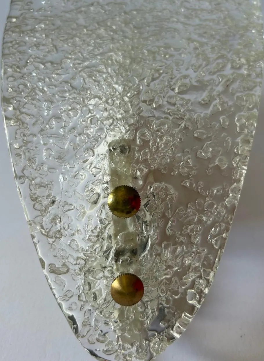 New Pamono Snow White Butterflies Murano Sconces, 1980s, Set of 5