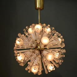 Clearance Pamono Snowball Hanging Lamp attributed to Emil Stejnar for Rupert Nikoll, 1950s