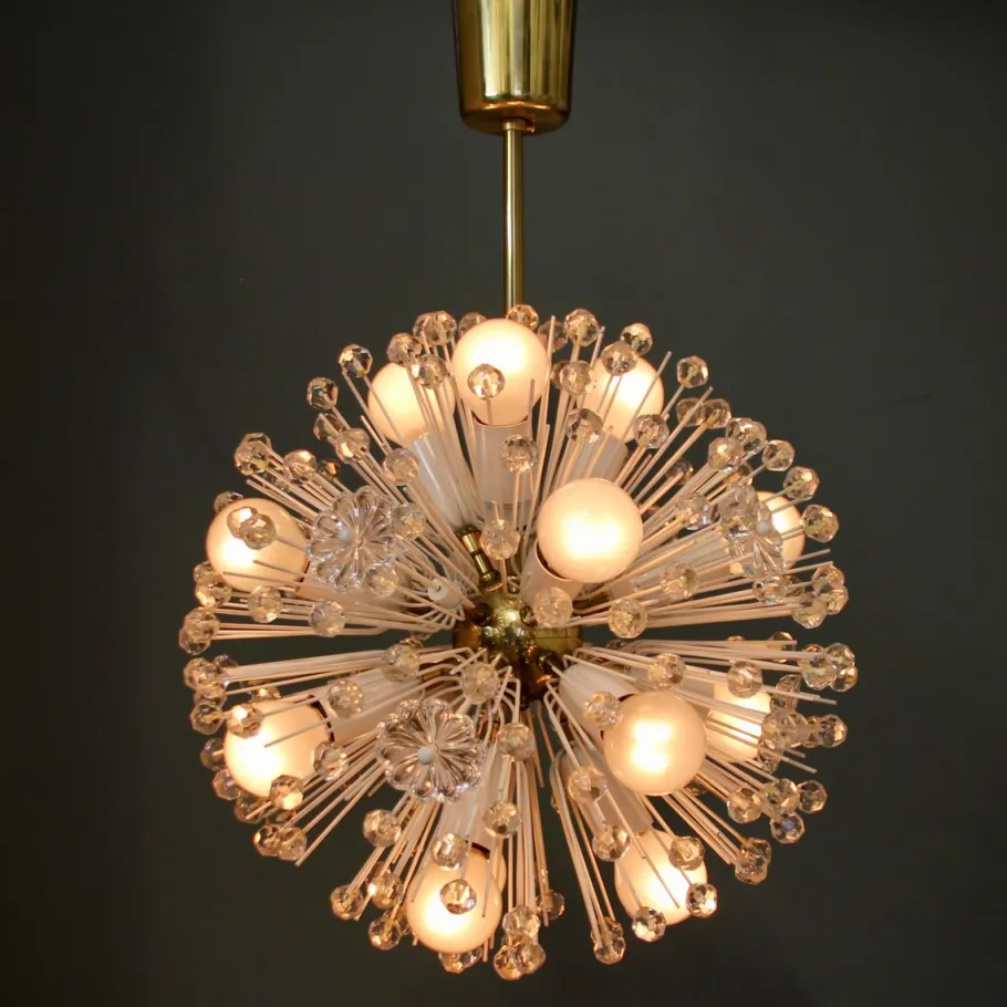 Clearance Pamono Snowball Hanging Lamp attributed to Emil Stejnar for Rupert Nikoll, 1950s