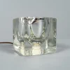 Outlet Pamono Solid Glass Ice Cube Table Lamp from Peill & Putzler, 1970s