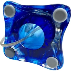 New Pamono Sommerso Twisted Crystal Table Lamp from Val Saint Lambert, 1953