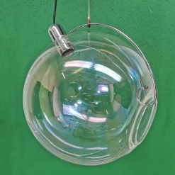 New Pamono Sona Globe Sphere Pendant Lamp from Lumenform, 1970s