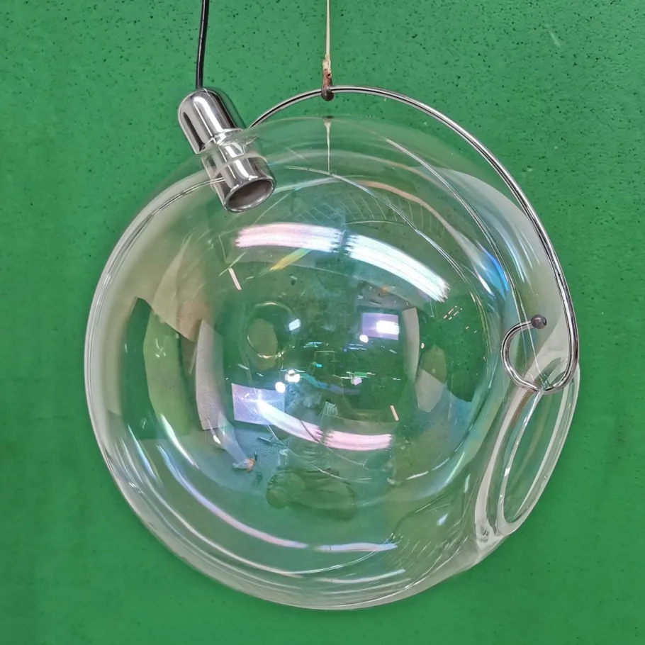 New Pamono Sona Globe Sphere Pendant Lamp from Lumenform, 1970s