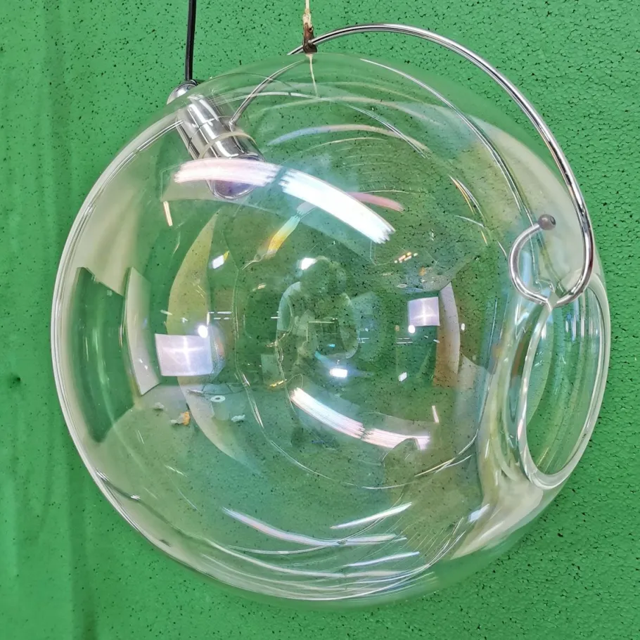 New Pamono Sona Globe Sphere Pendant Lamp from Lumenform, 1970s