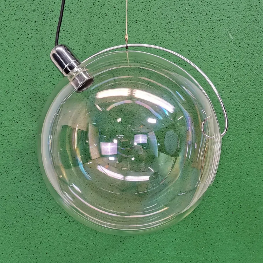 New Pamono Sona Globe Sphere Pendant Lamp from Lumenform, 1970s