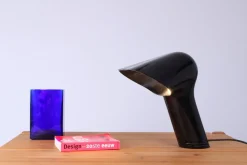 Pamono Sorella Black Table Lamp by Guzzini, 1970s