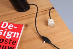 Pamono Sorella Black Table Lamp by Guzzini, 1970s