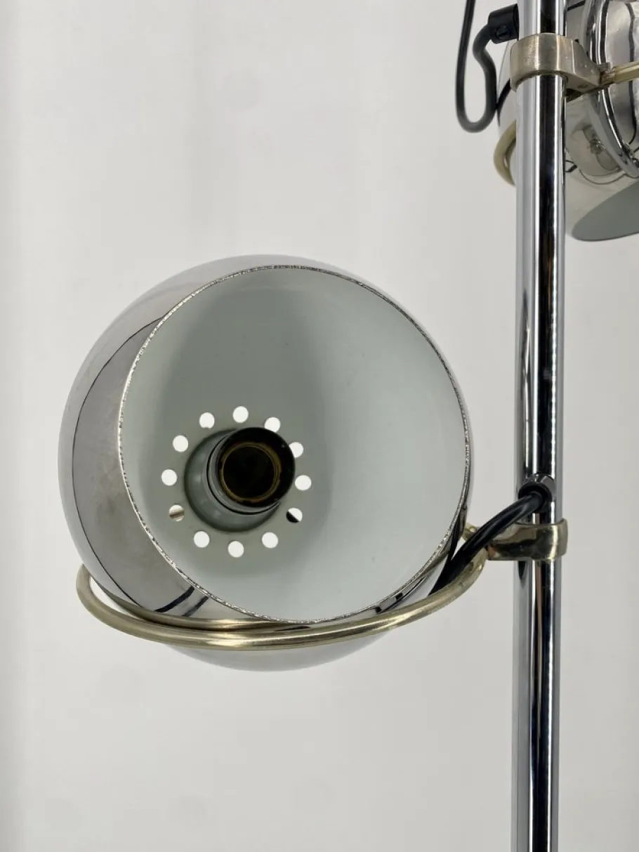Hot Pamono Space Age 3-Ball Floor Lamp in Chrome, Germany, 1970s