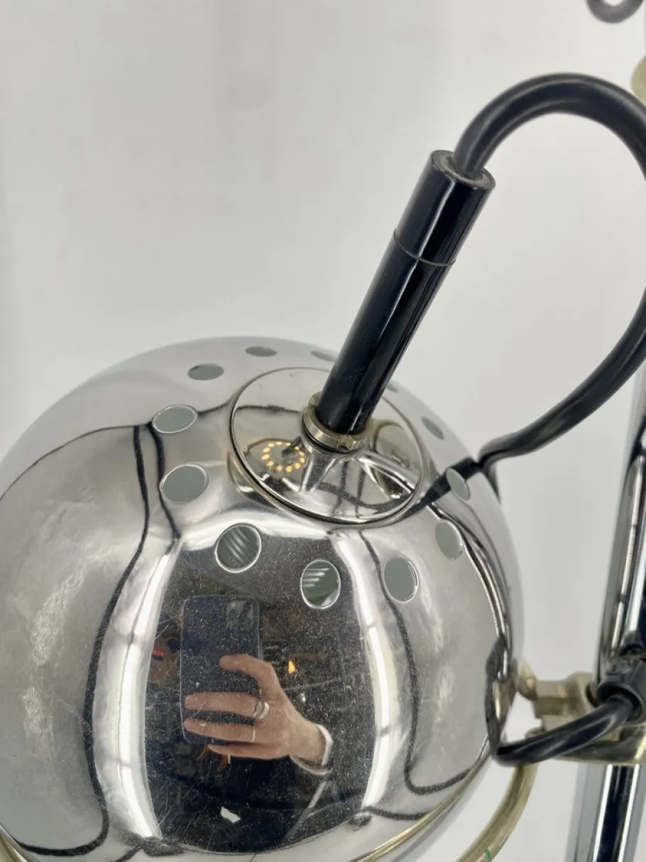 Hot Pamono Space Age 3-Ball Floor Lamp in Chrome, Germany, 1970s