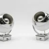 Best Pamono Space Age Ball Wall Lamps in White and Chrome, 1970s, Set of 2