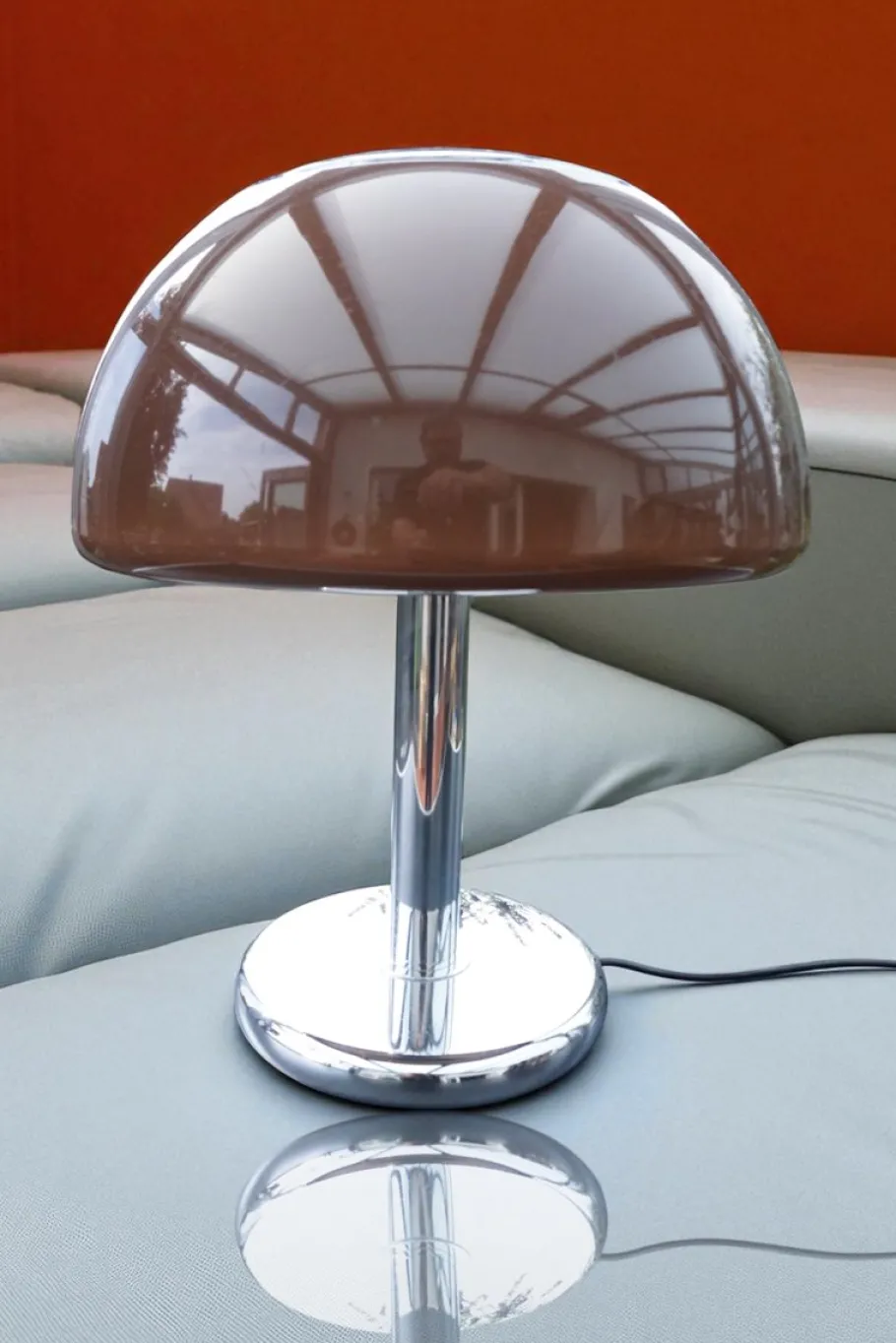 Discount Pamono Space Age Brown Mushroom Table Lamp from Cosack Leuchten, 1960s-1970s