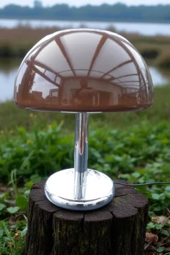 Discount Pamono Space Age Brown Mushroom Table Lamp from Cosack Leuchten, 1960s-1970s