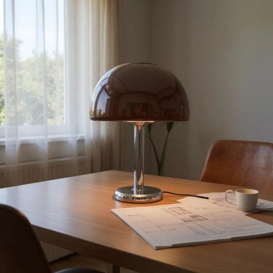 Discount Pamono Space Age Brown Mushroom Table Lamp from Cosack Leuchten, 1960s-1970s