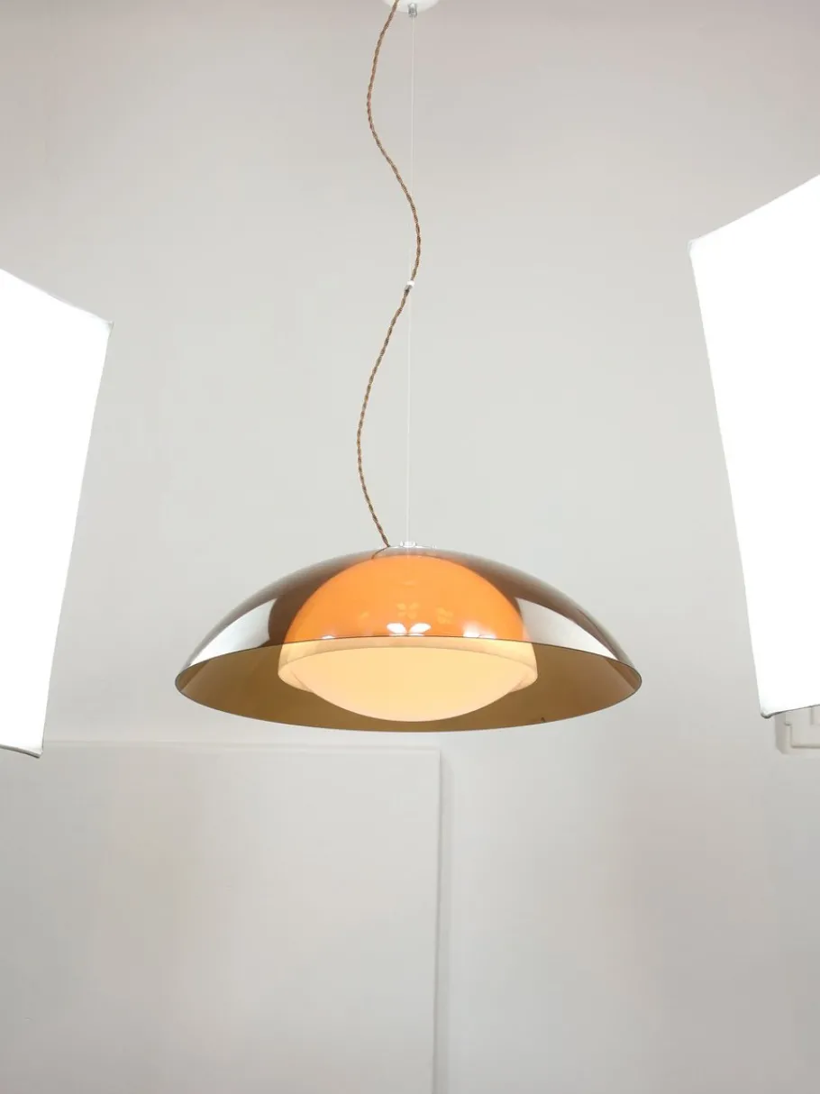 Best Pamono Space Age Brown UFO Lamp from Guzzini, 1970s