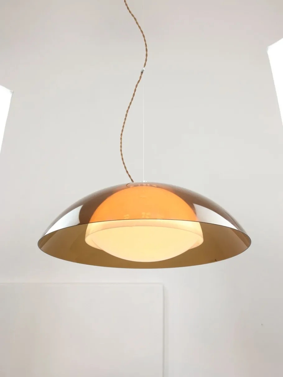 Best Pamono Space Age Brown UFO Lamp from Guzzini, 1970s