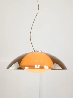 Best Pamono Space Age Brown UFO Lamp from Guzzini, 1970s