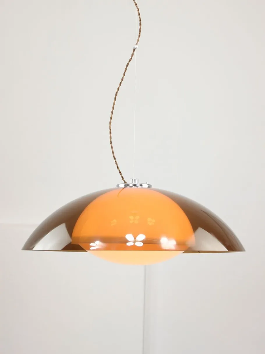 Best Pamono Space Age Brown UFO Lamp from Guzzini, 1970s