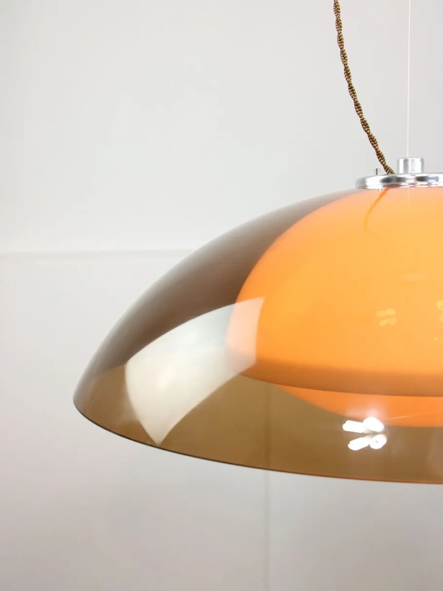 Best Pamono Space Age Brown UFO Lamp from Guzzini, 1970s
