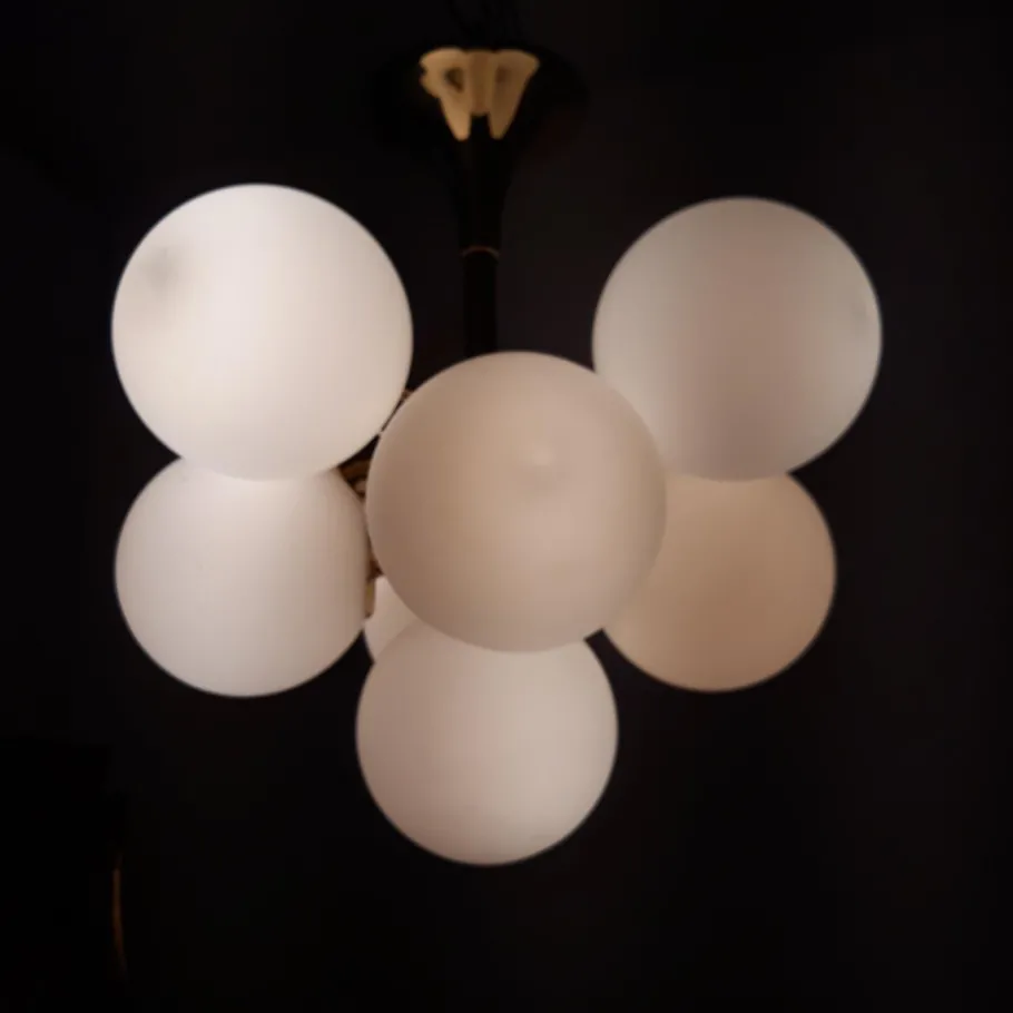 Discount Pamono Space Age Ceiling Lamp by Max Bill for Temde, 1960s