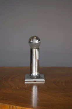 New Pamono Space Age Chrome Ceiling Lamp by Rolf Krüger for Staff, 1970s