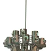 Hot Pamono Space Age Chrome Chandelier attributed to Gaetano Sciolari, 1970s