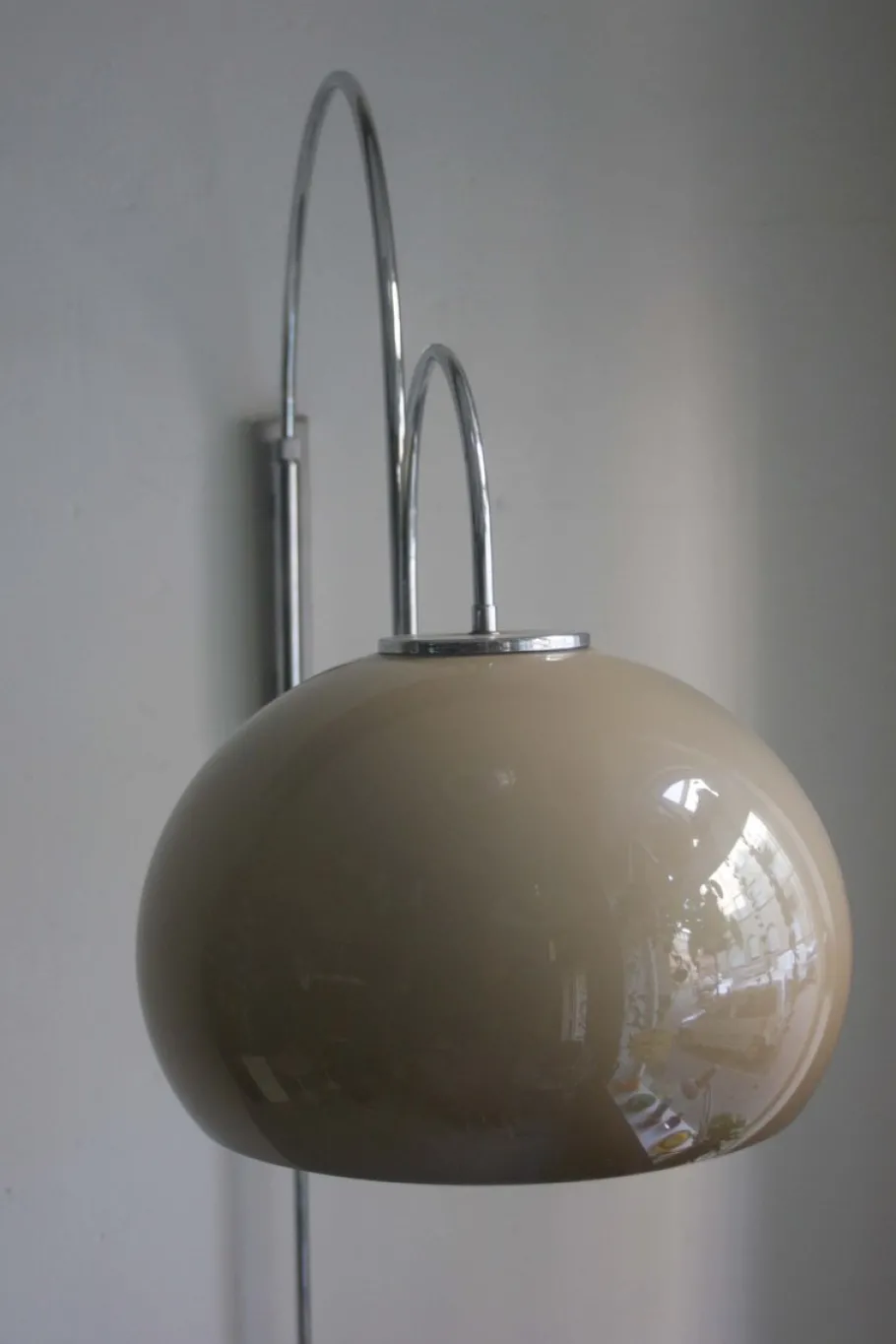 Discount Pamono Space Age Chrome-Plated Arc Wall Lamp, 1970s