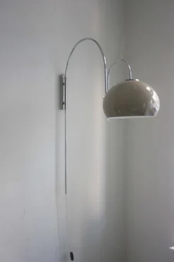 Discount Pamono Space Age Chrome-Plated Arc Wall Lamp, 1970s