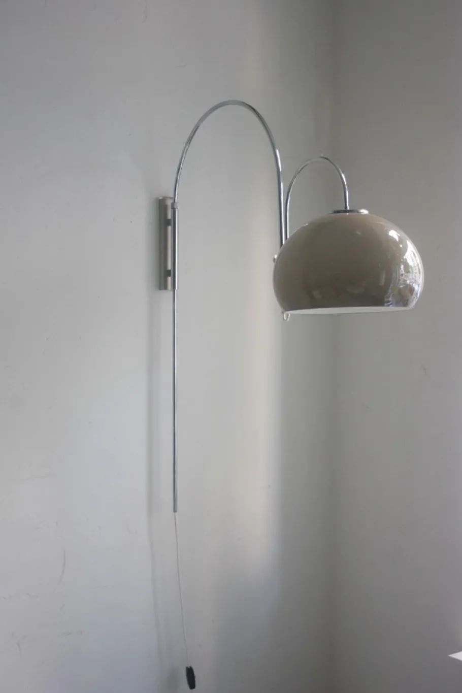 Discount Pamono Space Age Chrome-Plated Arc Wall Lamp, 1970s