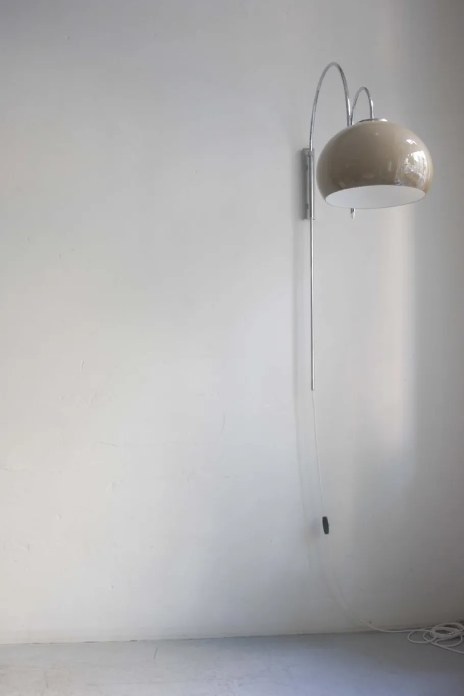 Discount Pamono Space Age Chrome-Plated Arc Wall Lamp, 1970s