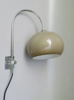 New Pamono Space Age Chrome-Plated Wall Lamp, 1970s