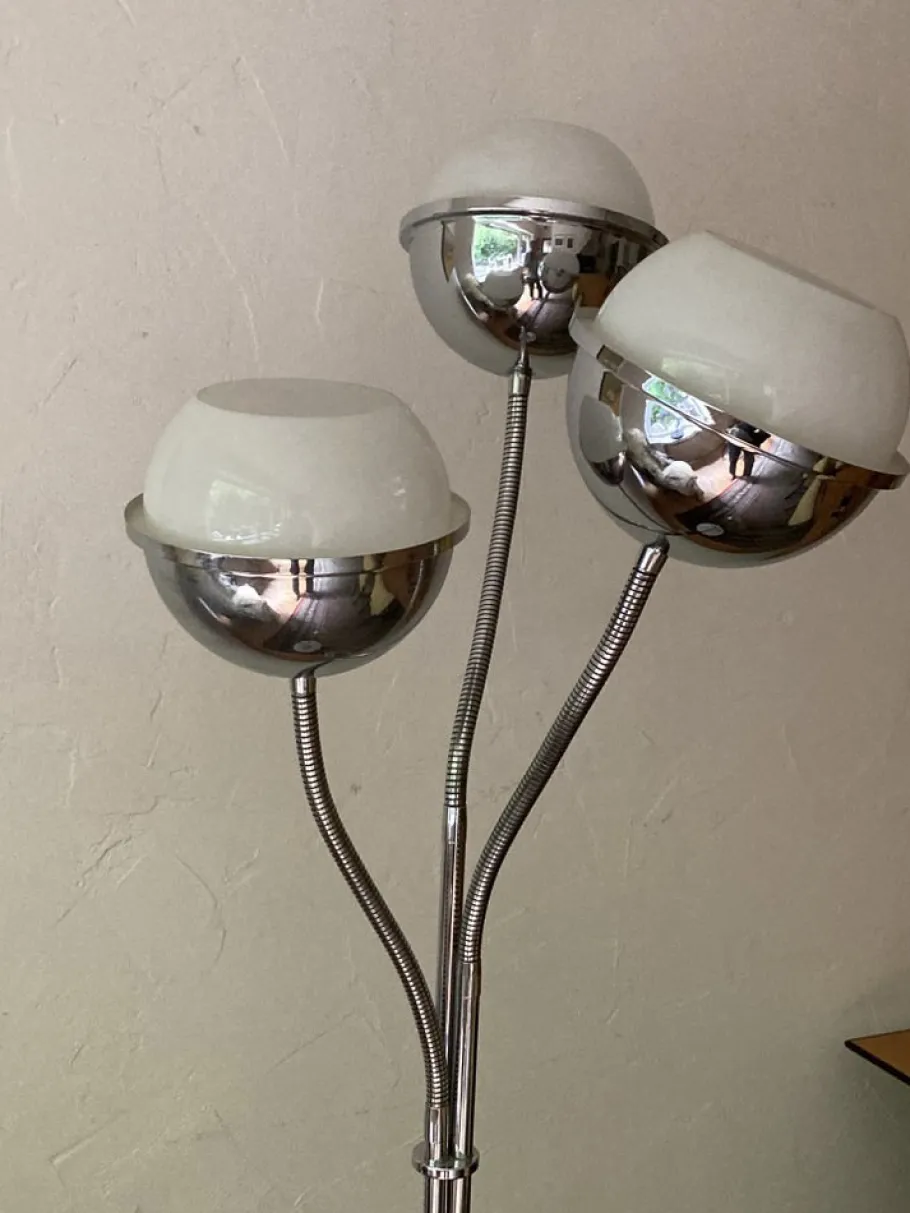 New Pamono Space Age Eyeball Floor Lamp in the Style of Goffredo Reggiani