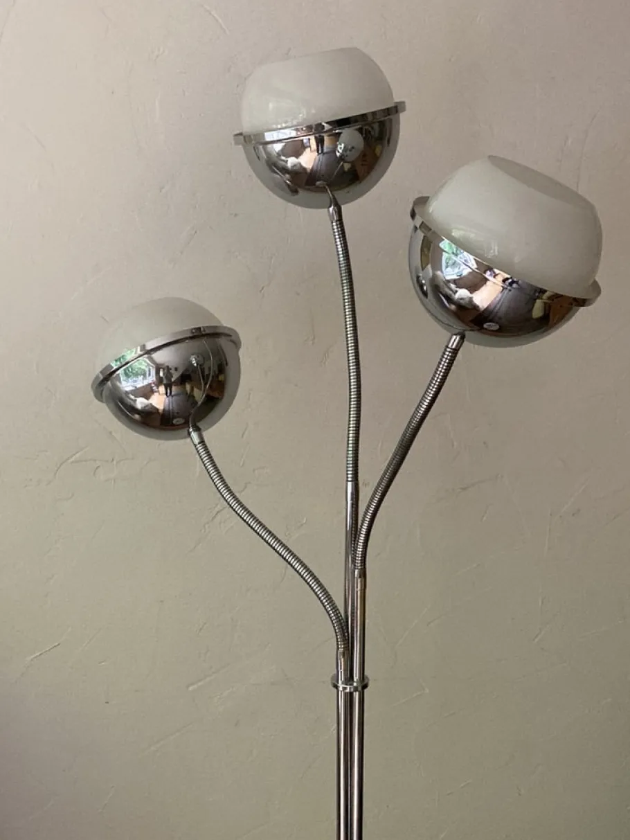 New Pamono Space Age Eyeball Floor Lamp in the Style of Goffredo Reggiani
