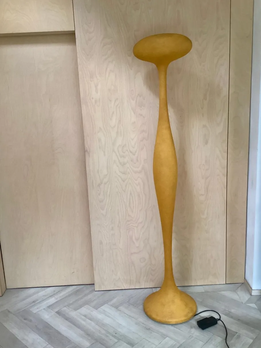 New Pamono Space Age Fiberglass Orange Floor Lamp from Kundalini Berchicci E.T.A.
