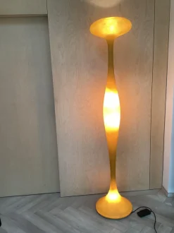 New Pamono Space Age Fiberglass Orange Floor Lamp from Kundalini Berchicci E.T.A.