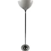 Best Pamono Space Age Floor Lamp in White Acrylic and Chrome attributed to I Guzzini, Italy, 1970s