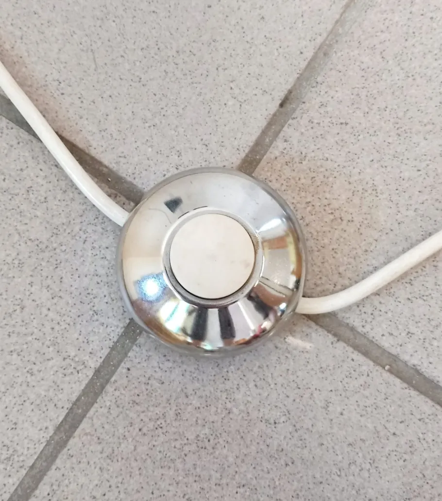 New Pamono Space Age Floor Lamp with Three Lights in Chromed Metal, 1970s