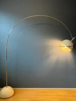 Pamono Space Age Focus Arc Floor Lamp by Fabio Lenci for Guzzini