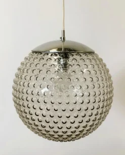 Clearance Pamono Space Age Glass Pendant Lamp by Rolf Krüger for Staff, Germany