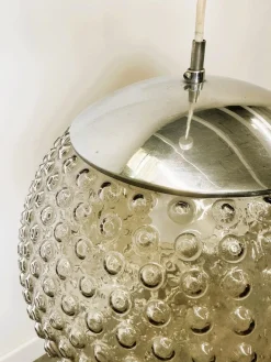 Clearance Pamono Space Age Glass Pendant Lamp by Rolf Krüger for Staff, Germany